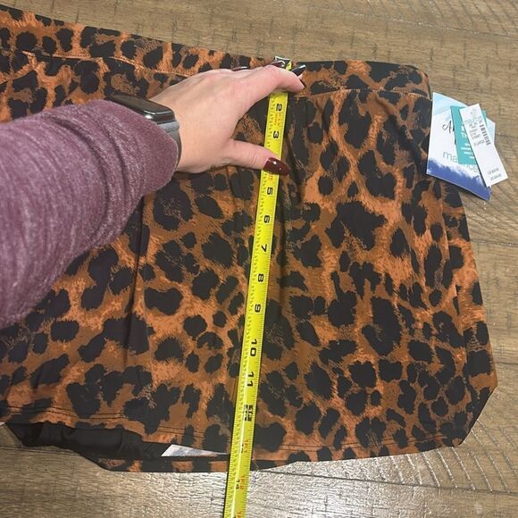 Maurices Leopard Print Swim Skort - Picture 12 of 12